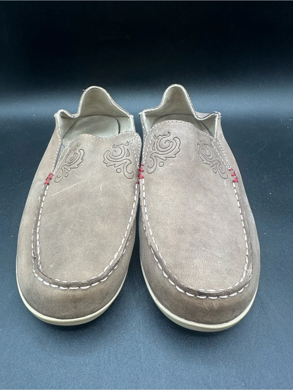 NWT Olukai NOHEA NUBUCK Women's Casual Slip On Basalt/Tapa Sz 8 - Picture 2 of 7